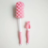 Mini Hanging Plastic Foam Sponge Cleaning Cup Bottle Brush Wholesale Kitchen Cleaning Tools